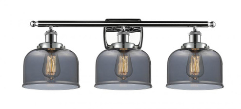 Bell - 3 Light - 28 inch - Polished Chrome - Bath Vanity Light (3442|916-3W-PC-G73)