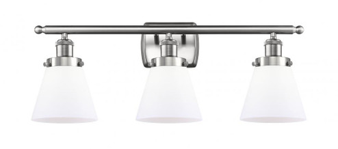 Cone - 3 Light - 26 inch - Brushed Satin Nickel - Bath Vanity Light (3442|916-3W-SN-G61)