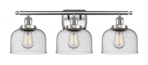 Bell - 3 Light - 28 inch - Brushed Satin Nickel - Bath Vanity Light (3442|916-3W-SN-G74-LED)