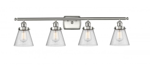 Cone - 4 Light - 36 inch - Brushed Satin Nickel - Bath Vanity Light (3442|916-4W-SN-G64)
