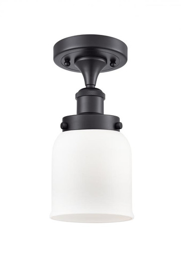 Bell - 1 Light - 5 inch - Matte Black - Semi-Flush Mount (3442|916-1C-BK-G51)