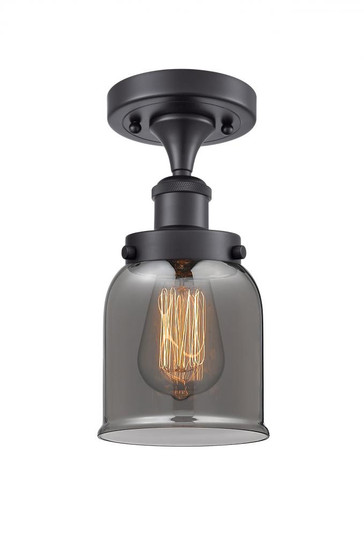 Bell - 1 Light - 5 inch - Matte Black - Semi-Flush Mount (3442|916-1C-BK-G53)
