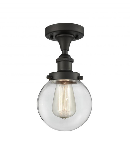 Beacon - 1 Light - 6 inch - Oil Rubbed Bronze - Semi-Flush Mount (3442|916-1C-OB-G202-6-LED)