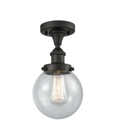 Beacon - 1 Light - 6 inch - Oil Rubbed Bronze - Semi-Flush Mount (3442|916-1C-OB-G204-6-LED)