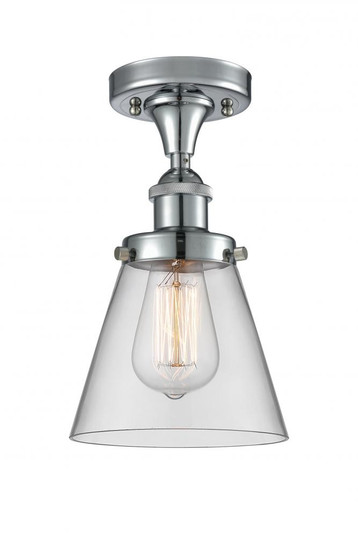 Cone - 1 Light - 6 inch - Polished Chrome - Semi-Flush Mount (3442|916-1C-PC-G62-LED)