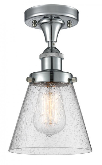 Cone - 1 Light - 6 inch - Polished Chrome - Semi-Flush Mount (3442|916-1C-PC-G64-LED)