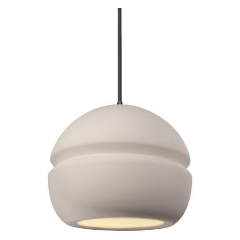 Small Sphere 1-Light LED Pendant (254|CER-6410-BIS-DBRZ-BKCD-LED1-700)