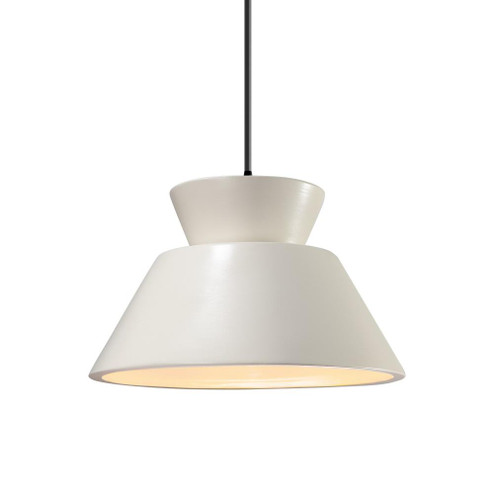 Trapezoid 1-Light LED Pendant (254|CER-6420-MAT-MBLK-BKCD-LED1-700)