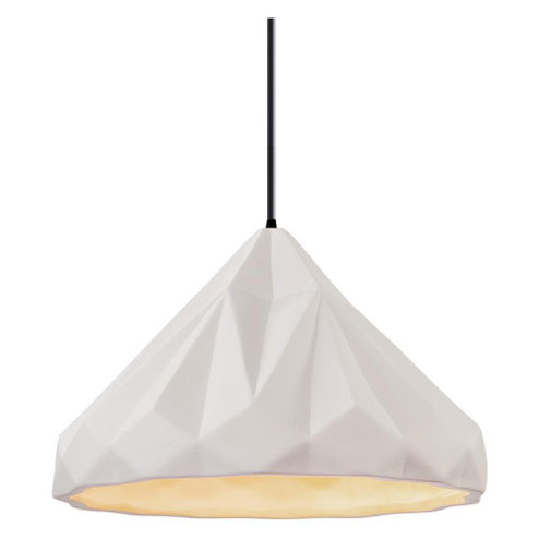 Geometric 1-Light LED Pendant (254|CER-6450-BIS-MBLK-BKCD-LED1-700)