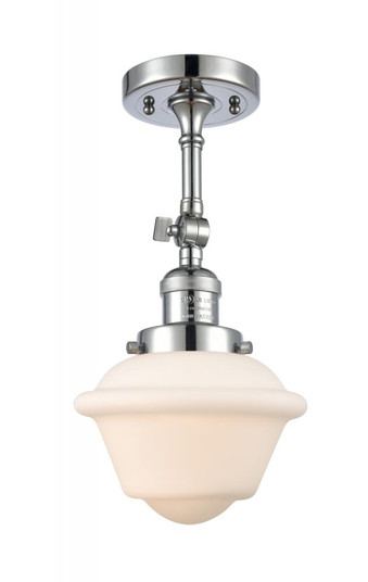 Oxford - 1 Light - 7 inch - Polished Chrome - Adjustable Semi-Flush Mount (3442|201F-PC-G531-LED)