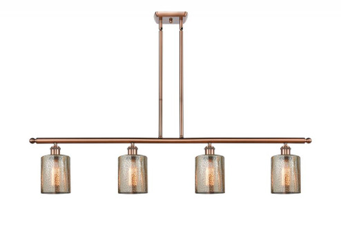 Cobbleskill - 4 Light - 48 inch - Antique Copper - Stem hung - Island Light (3442|516-4I-AC-G116-LED)