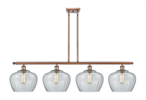 Fenton - 4 Light - 49 inch - Antique Copper - Stem hung - Island Light (3442|516-4I-AC-G92-L)