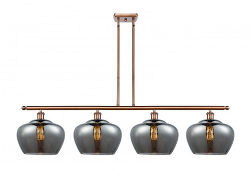 Fenton - 4 Light - 49 inch - Antique Copper - Stem hung - Island Light (3442|516-4I-AC-G93-L-LED)