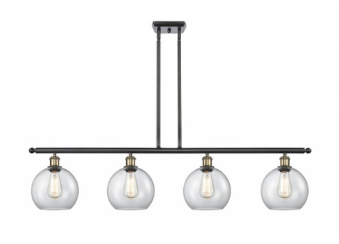 Athens - 4 Light - 48 inch - Black Antique Brass - Stem hung - Island Light (3442|516-4I-BAB-G122)