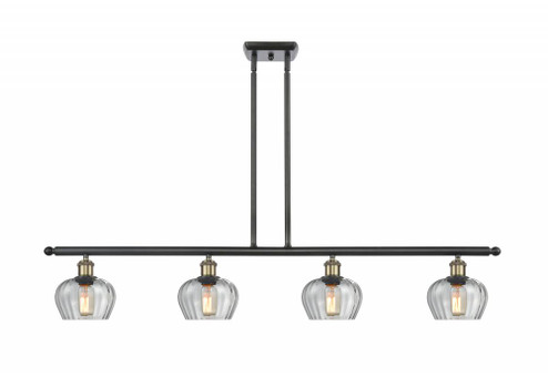 Fenton - 4 Light - 48 inch - Black Antique Brass - Stem hung - Island Light (3442|516-4I-BAB-G92-LED)