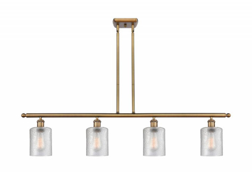 Cobbleskill - 4 Light - 48 inch - Brushed Brass - Stem hung - Island Light (3442|516-4I-BB-G112)