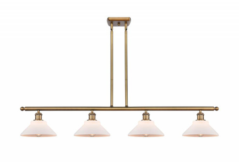 Orwell - 4 Light - 48 inch - Brushed Brass - Stem hung - Island Light (3442|516-4I-BB-G131)