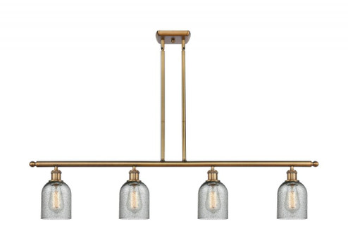 Caledonia - 4 Light - 48 inch - Brushed Brass - Stem hung - Island Light (3442|516-4I-BB-G257)