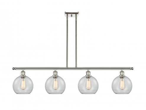Athens - 4 Light - 48 inch - Polished Nickel - Stem hung - Island Light (3442|516-4I-PN-G122-LED)