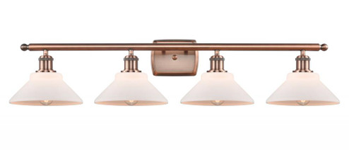 Orwell - 4 Light - 38 inch - Antique Copper - Bath Vanity Light (3442|516-4W-AC-G131-LED)
