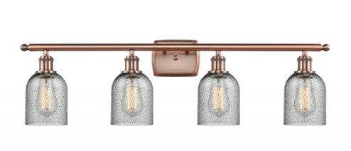 Caledonia - 4 Light - 35 inch - Antique Copper - Bath Vanity Light (3442|516-4W-AC-G257-LED)