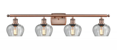 Fenton - 4 Light - 37 inch - Antique Copper - Bath Vanity Light (3442|516-4W-AC-G92)
