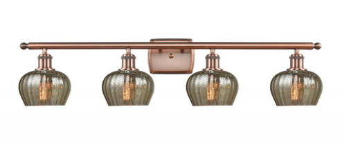 Fenton - 4 Light - 37 inch - Antique Copper - Bath Vanity Light (3442|516-4W-AC-G96-LED)