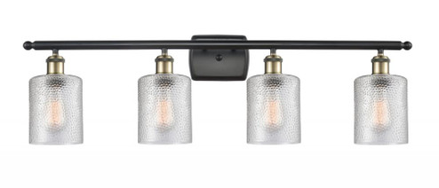 Cobbleskill - 4 Light - 35 inch - Black Antique Brass - Bath Vanity Light (3442|516-4W-BAB-G112-LED)