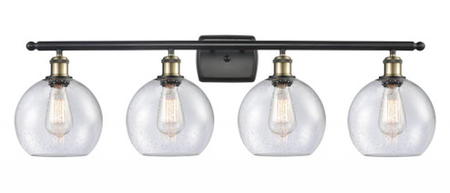 Athens - 4 Light - 38 inch - Black Antique Brass - Bath Vanity Light (3442|516-4W-BAB-G124)