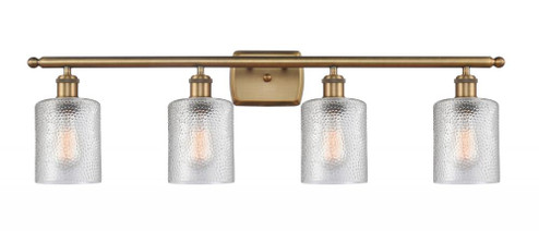 Cobbleskill - 4 Light - 35 inch - Brushed Brass - Bath Vanity Light (3442|516-4W-BB-G112)