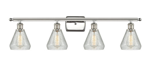 Conesus - 4 Light - 36 inch - Polished Nickel - Bath Vanity Light (3442|516-4W-PN-G275-LED)