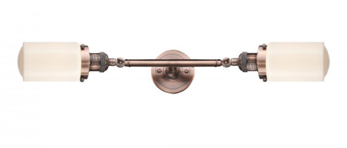 Dover - 2 Light - 5 inch - Antique Copper - Adjustable Bath Vanity Light (3442|208L-AC-G311-LED)