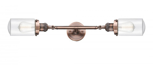 Dover - 2 Light - 5 inch - Antique Copper - Adjustable Bath Vanity Light (3442|208L-AC-G312-LED)
