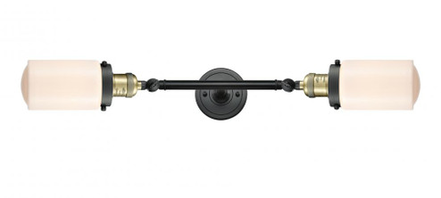 Dover - 2 Light - 5 inch - Black Antique Brass - Adjustable Bath Vanity Light (3442|208L-BAB-G311)