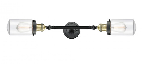 Dover - 2 Light - 5 inch - Black Antique Brass - Adjustable Bath Vanity Light (3442|208L-BAB-G312)