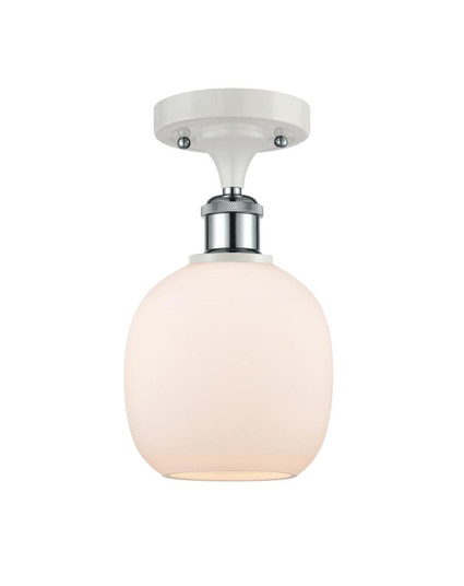 Belfast - 1 Light - 6 inch - White Polished Chrome - Semi-Flush Mount (3442|516-1C-WPC-G101-LED)