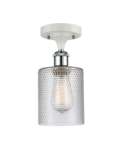 Cobbleskill - 1 Light - 5 inch - White Polished Chrome - Semi-Flush Mount (3442|516-1C-WPC-G112)