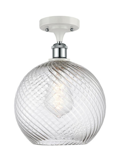 Large Twisted Swirl 1 Light Semi-Flush Mount (3442|516-1C-WPC-G1214-10-LED)