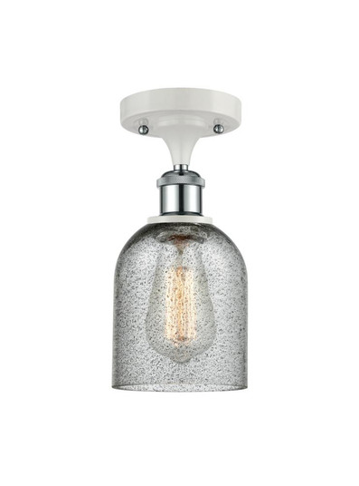 Caledonia - 1 Light - 5 inch - White Polished Chrome - Semi-Flush Mount (3442|516-1C-WPC-G257-LED)