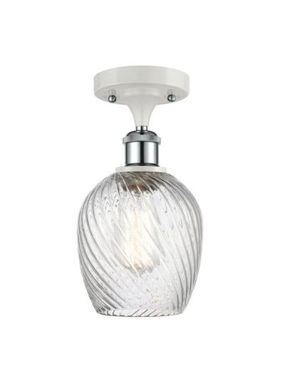 Salina - 1 Light - 6 inch - White Polished Chrome - Semi-Flush Mount (3442|516-1C-WPC-G292-LED)