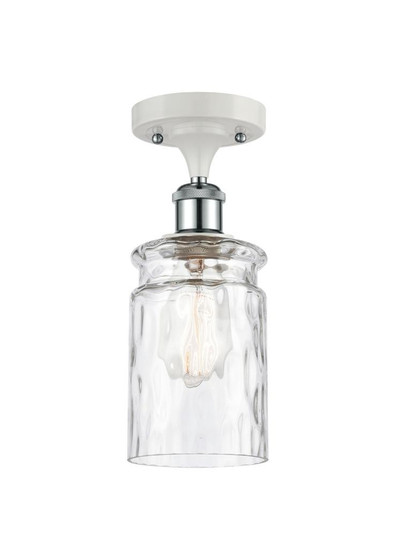 Candor - 1 Light - 5 inch - White Polished Chrome - Semi-Flush Mount (3442|516-1C-WPC-G352)