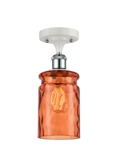 Candor 1 Light Semi-Flush Mount (3442|516-1C-WPC-G352-TUR)