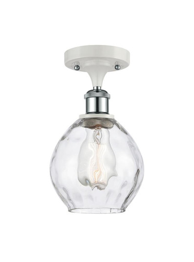 Waverly - 1 Light - 6 inch - White Polished Chrome - Semi-Flush Mount (3442|516-1C-WPC-G362)