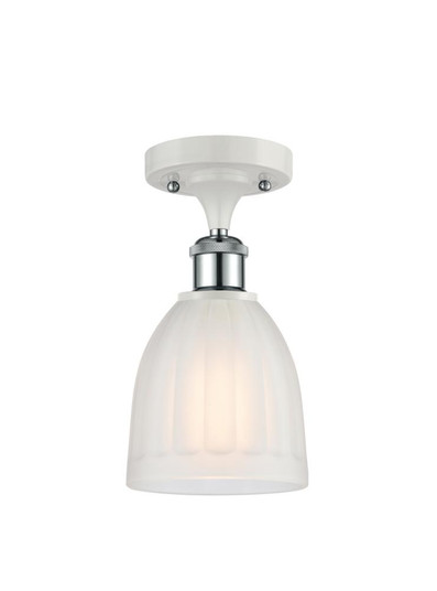 Brookfield - 1 Light - 6 inch - White Polished Chrome - Semi-Flush Mount (3442|516-1C-WPC-G441)