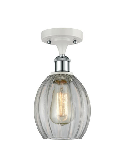 Eaton - 1 Light - 6 inch - White Polished Chrome - Semi-Flush Mount (3442|516-1C-WPC-G82-LED)