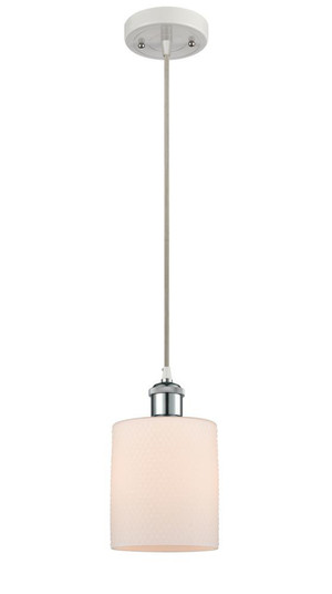 Cobbleskill - 1 Light - 5 inch - White Polished Chrome - Cord hung - Mini Pendant (3442|516-1P-WPC-G111-LED)