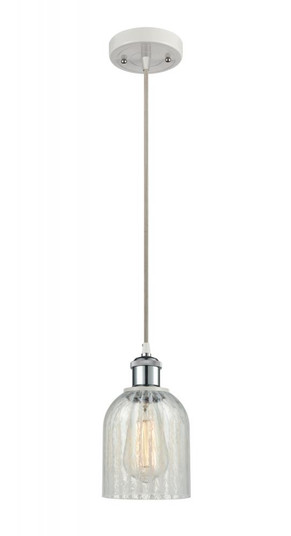 Caledonia - 1 Light - 5 inch - White Polished Chrome - Cord hung - Mini Pendant (3442|516-1P-WPC-G2511-LED)