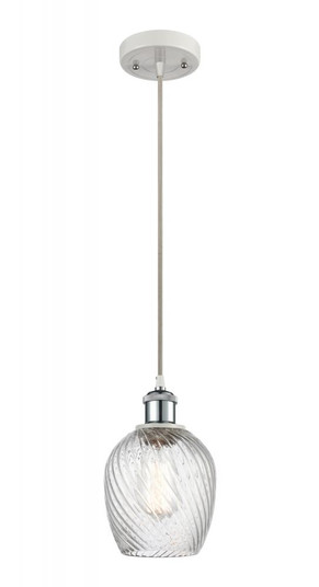 Salina - 1 Light - 6 inch - White Polished Chrome - Cord hung - Mini Pendant (3442|516-1P-WPC-G292)