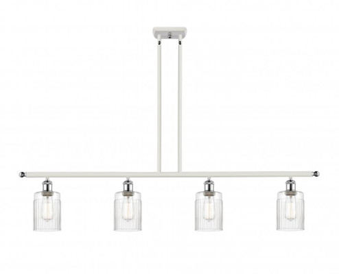 Hadley - 4 Light - 48 inch - White Polished Chrome - Stem hung - Island Light (3442|516-4I-WPC-G342-LED)