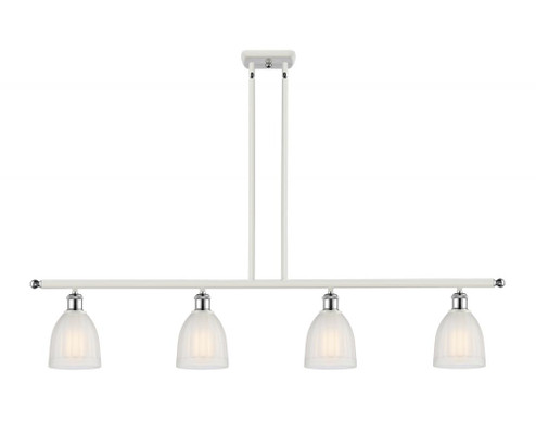 Brookfield - 4 Light - 48 inch - White Polished Chrome - Cord hung - Island Light (3442|516-4I-WPC-G441)